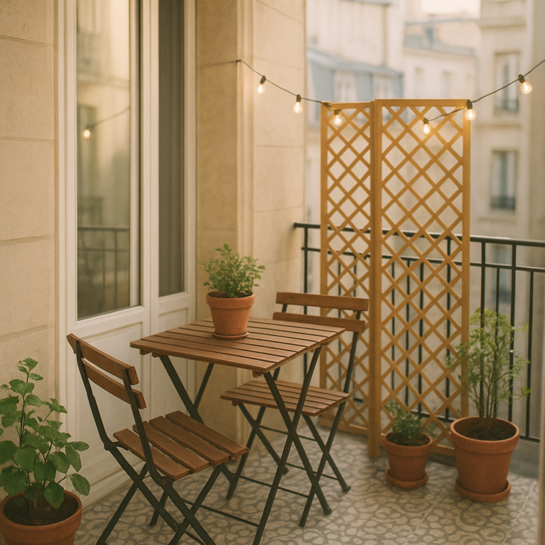 Aménager un balcon : idées gain de place, déco et confort pour petit extérieur