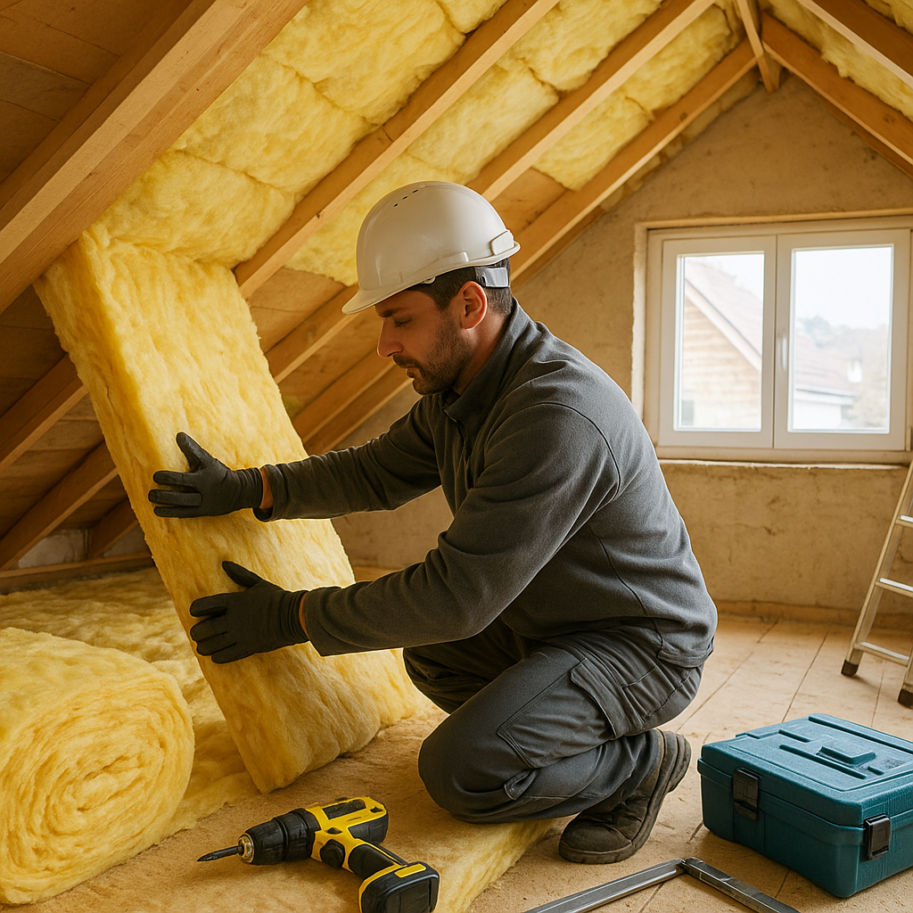 Chantier de rénovation énergétique dans une maison française