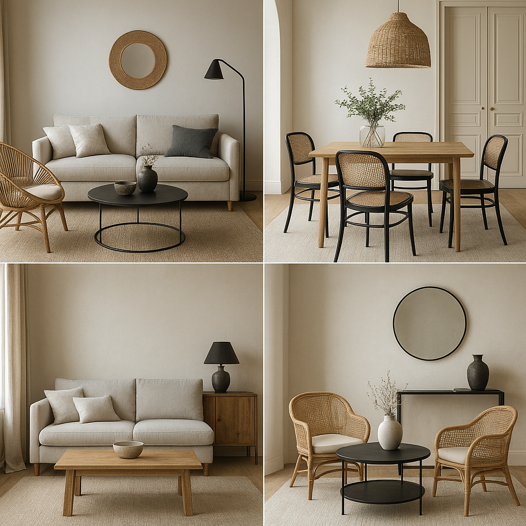 Comparatif visuel des grands styles de décoration intérieure