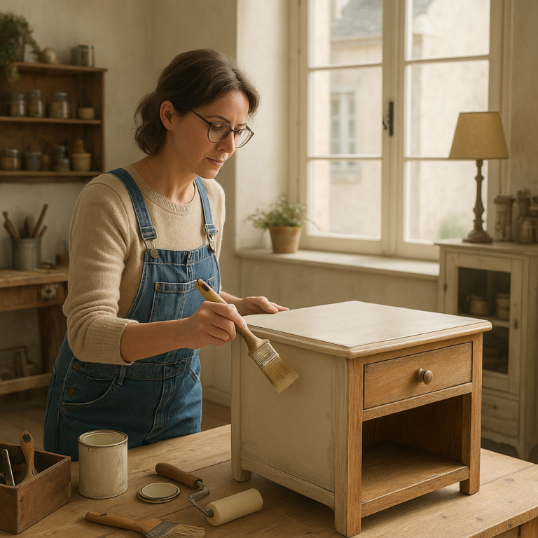 Peindre un meuble en bois : préparation, peinture, finitions et astuces durables
