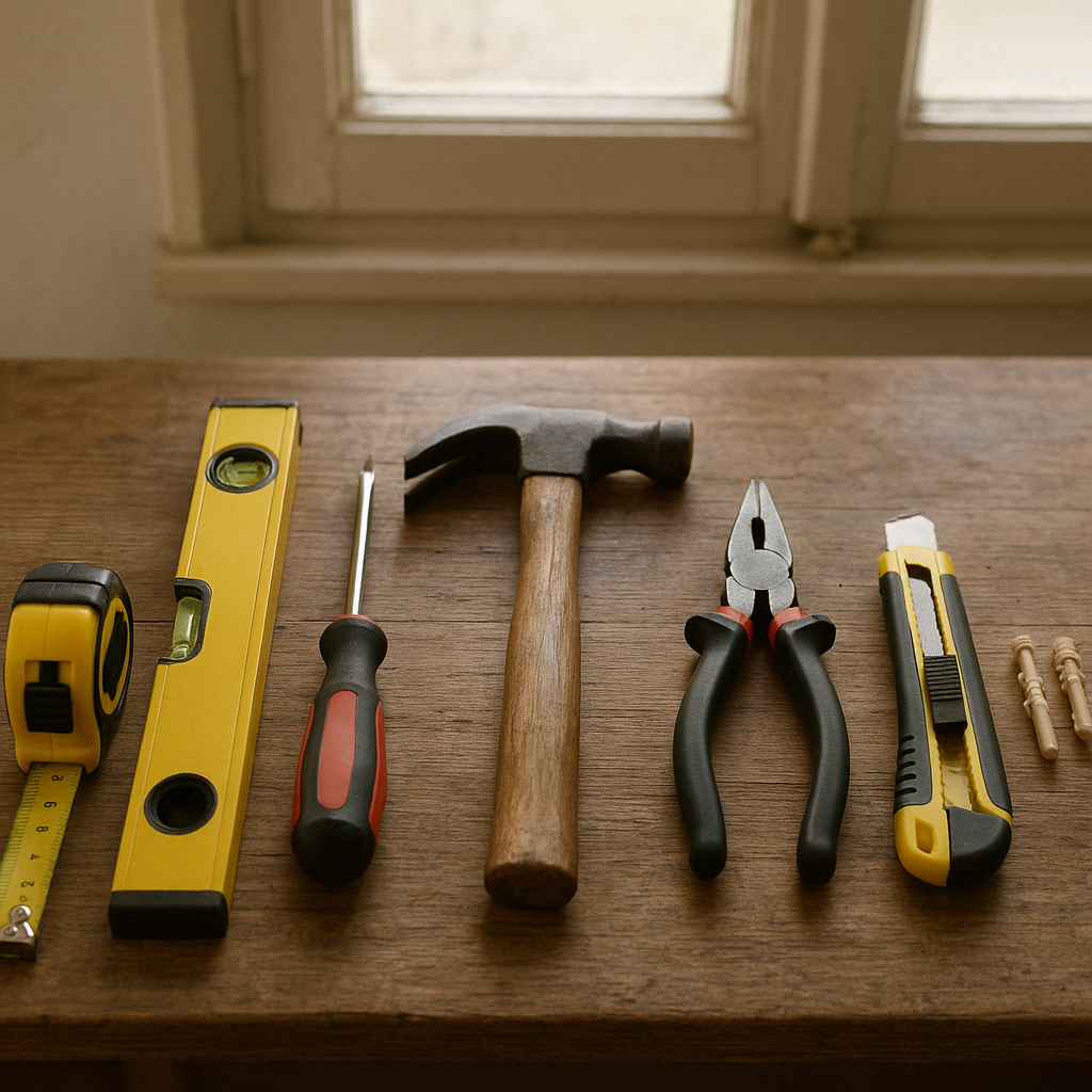 Sélection d’outils de bricolage indispensables pour débuter à la maison