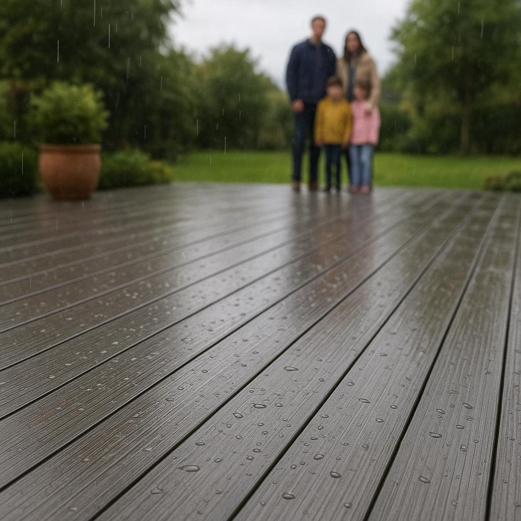 Terrasse composite résistante aux intempéries